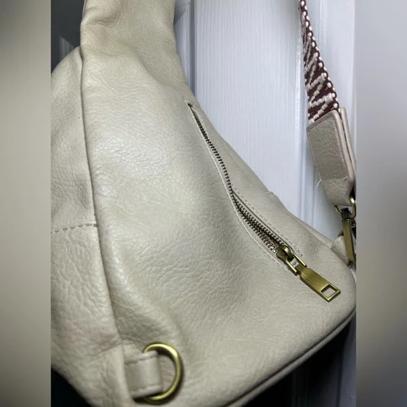 Urban Expressions | Textured Crossbody Sling Bag | Faux Leather | Adjustable - Picture 13 of 13